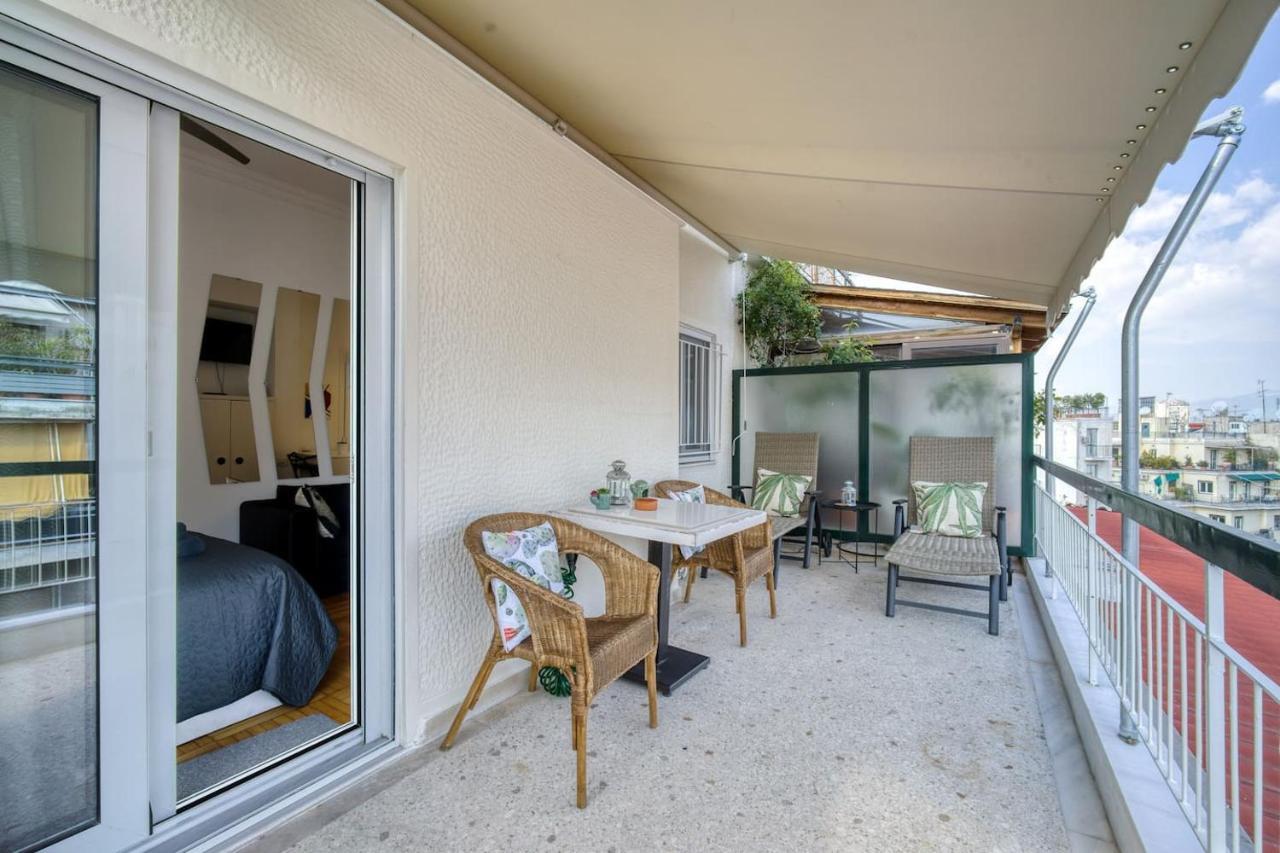 The Cactus Apartment With Large Sunny Balcony Athen Exterior foto