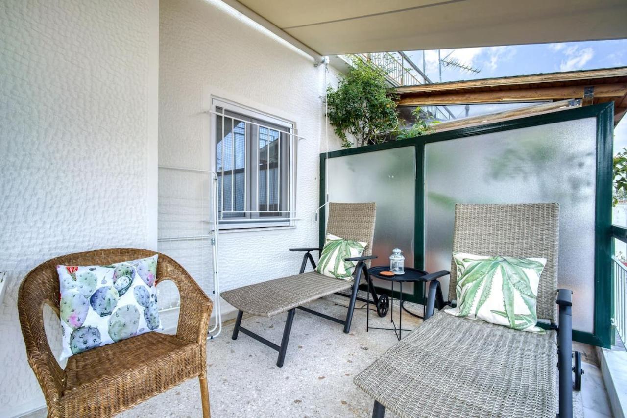 The Cactus Apartment With Large Sunny Balcony Athen Exterior foto